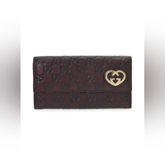 Guccissima Lovely Heart Continental Wallet - Picture 3 of 11